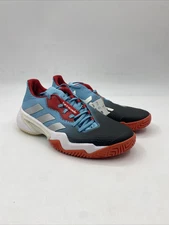 Adidas Barricade Tennis & Pickleball Shoes White Blue HP7415 Women’s Sizes 6-10