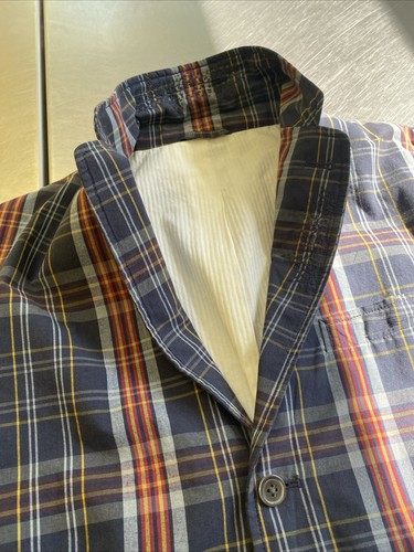 Ralph Lauren Mens L 46L Distressed Madras Check Cotton Summer Jacket - Picture 8 of 24
