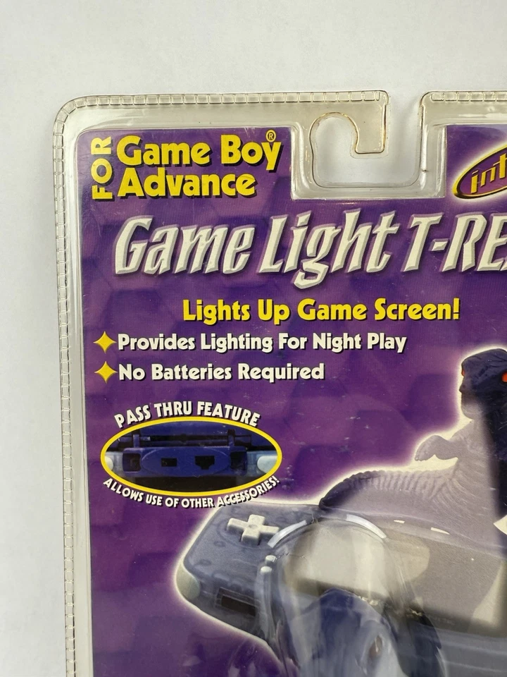 Intec Game Boy Advance Purple T-Rex Gaming Light Light Up Eyes Rare HTF New - Image 3 of 4