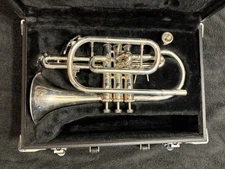Jupiter JRC-520MS Silver Shepard’s Crook Cornet - (Playable/FAST SHIPPING!)