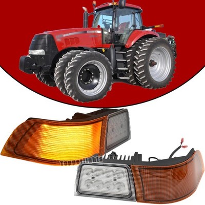 Pair RH+LH Amber LED Corner Light Work Light For Case IH Magnum Series Tractor