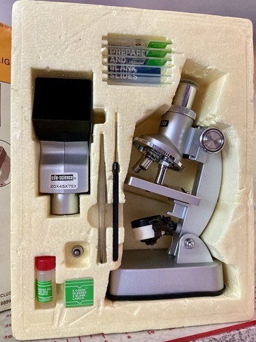 Vintage 1970’s edu science microscope set w/light + projector NOS - Bild 3 von 6