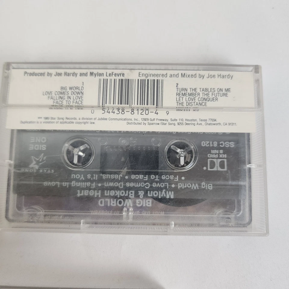 MYLON LeFEVRE & BROKEN HEART Crank It Up Big World Crack the Sky cassette lot Foto 4 de 4