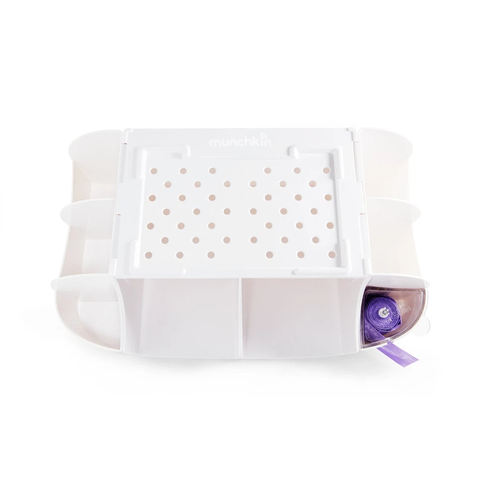 Organizador de cambio de apilador de pañales para bebé Munchkin®, blanco, unisex Foto 3 de 4