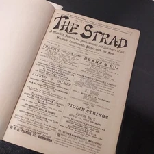 THE STRAD Journal bound 1894-1902 - good Condition Violin making makers luthier 