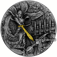 MICHAEL Angels and Demons 2oz Silvercoin  Dollars Niue 2022