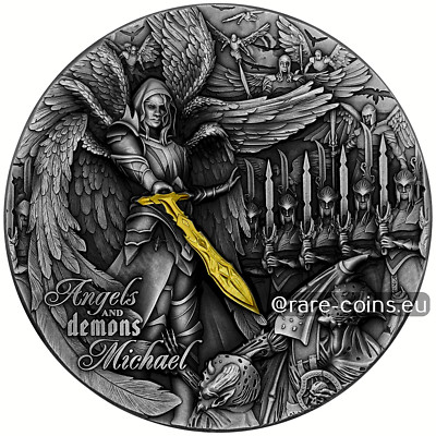 MICHAEL Angels and Demons 2oz Silvercoin  Dollars Niue 2022