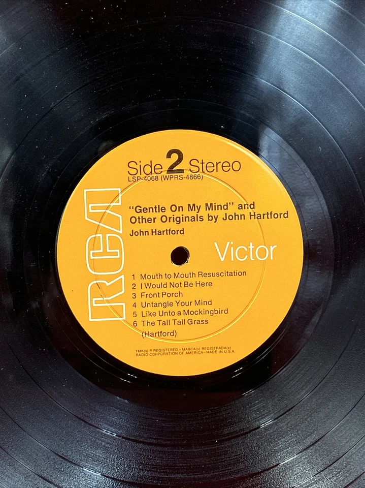 John Hartford – Gentle on My Mind & Other Originals Vinyl LP VG+/VG - Image 4 of 4