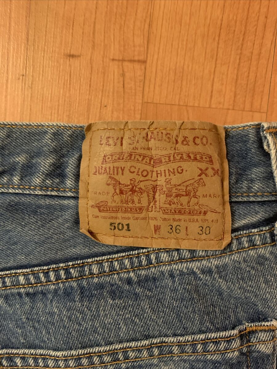 Levis 501 Made In USA. 1999 Vintage Button Fly 553 Stamp on Levis 501 Made In USA. 1999 Vintage Button Fly 553 Stamp on