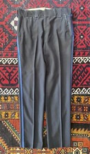 Vintage 1960s Loev Wool Pants Police Uniform PPD Philadelphia Striped Size 36x34