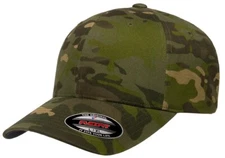 Flexfit Fitted Cotton Cap Multicam Tropic