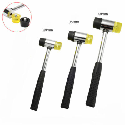 30mm Gummi & Nylon Mallet Fiber Griff Juweliere Hammer Fensterverglasung Stahl