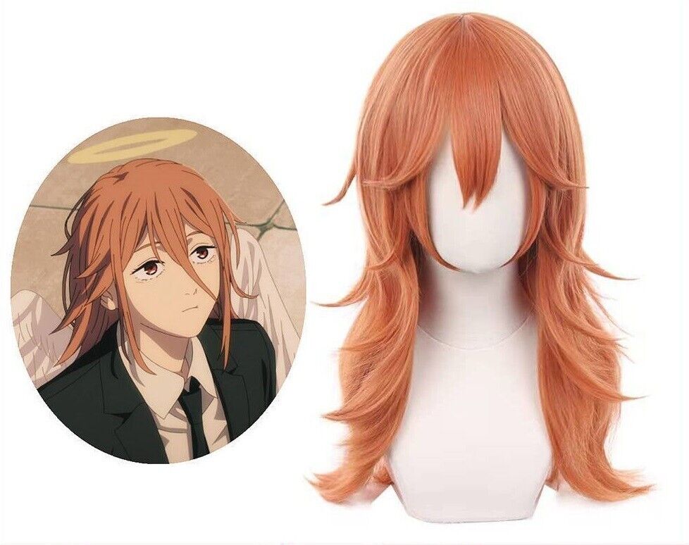  ZIFUNMUR Anime Denji/Angel Devil Cosplay Wig Unisex Long  Straight Synthetic Hair Halloween Costume Props (Angel Devi) : Everything  Else