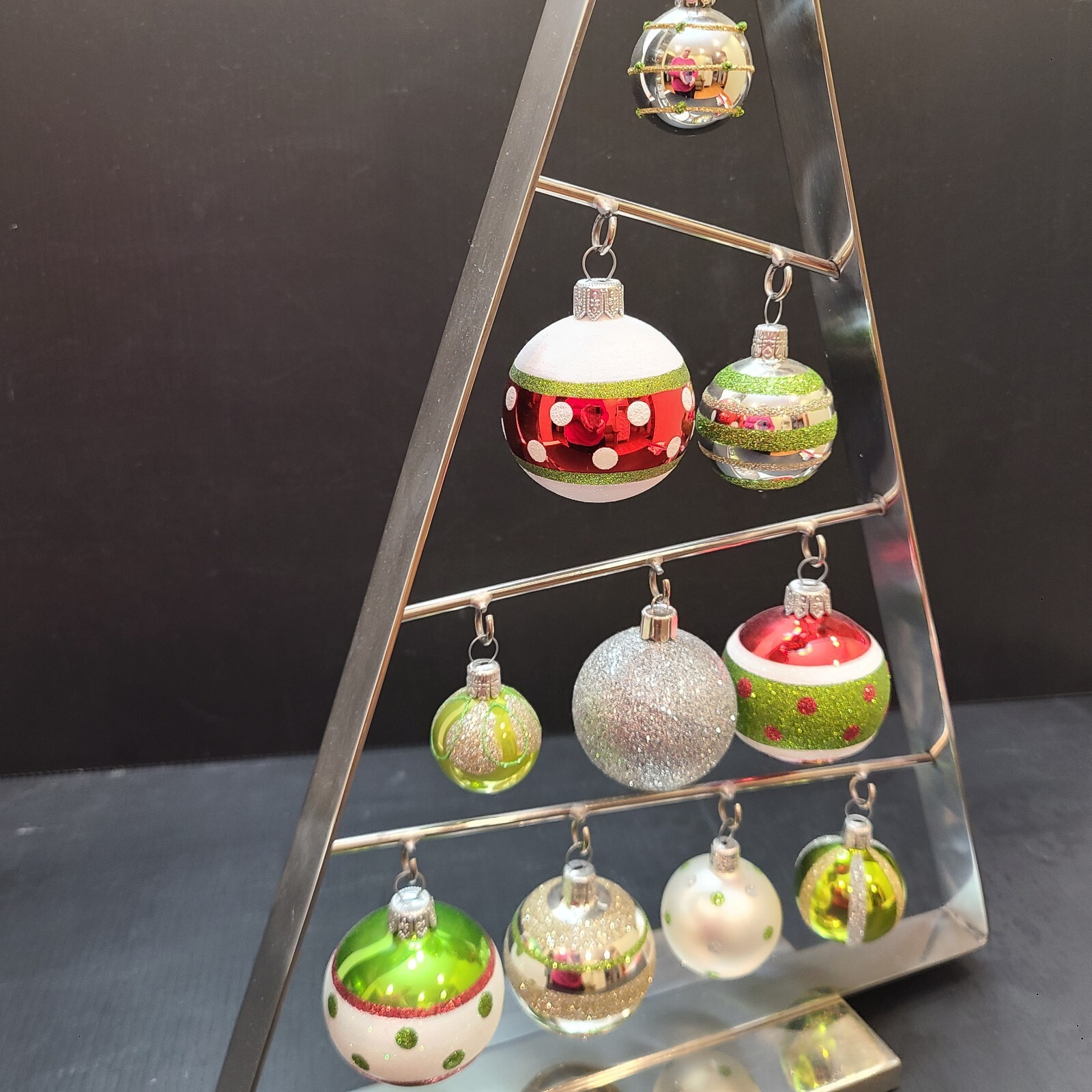 Crate & Barrel 10 Christmas Tree Ornament Holder Frame 17X10.5 eBay