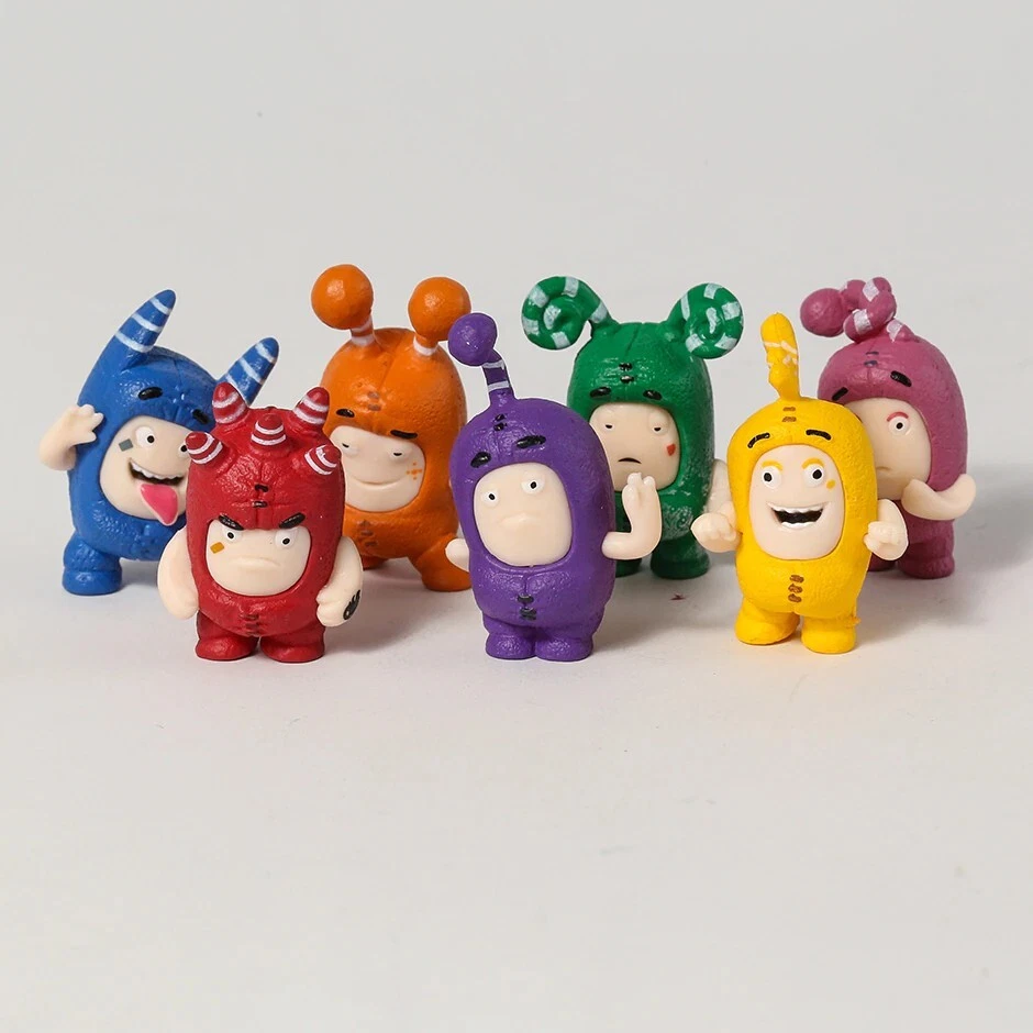 New 7pcs Oddbods Cartoon Dolls Game Action Figure Kids Toy Collection Gift  Xmas | eBay