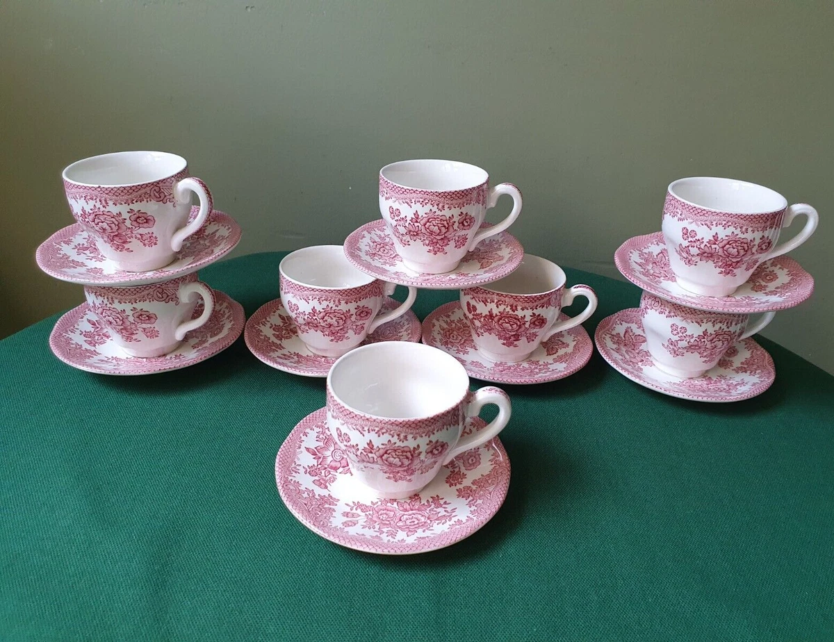 Ensemble de 6 tasses et soucoupes porcelaine de Dresden (Gebraucht) in