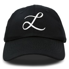 DALIX Initial Hat Letter L Womens Baseball Ca...