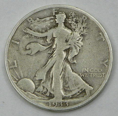 1933-S  Walking Liberty Half Dollar VG #4 90% Silver