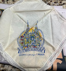 Vtg Set of 4 Cotton Handkerchiefs Hankies Hand Stitch Embroidery