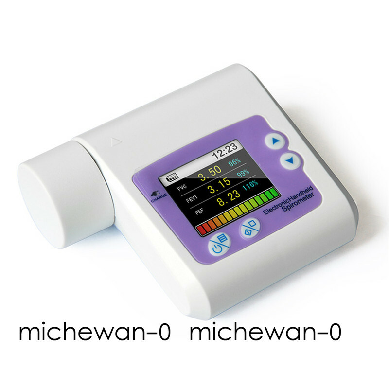 Spiromètre Digital Portatif FDA – Mesure FVC, VC, MVV, Pour Poumons Et Respiration, Avec Embout, Marque CON-TEC