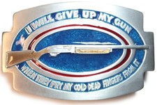 2nd Amendment "Right to Keep Bear Arms" Belt buckle