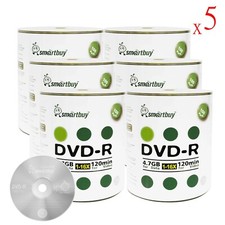 3000 Pcs SmartBuy Blank DVD-R DVDR 16X 4.7GB Logo Top Surface Recordable Disc