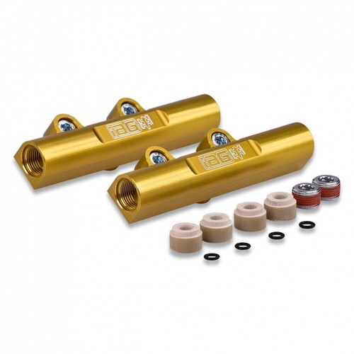 Iag Fuel Rails IAG V3 Top Feed Fuel Rails (Gold Anodized) for 02-14 WRX & 07+ STi AFD ...