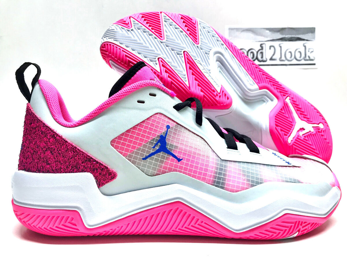 NIKE JORDAN ONE TAKE 4 WHITE/GAME ROYAL-PINK BLAST SIZE NIKE JORDAN ONE TAKE 4 WHITE/GAME ROYAL-PINK BLAST SIZE