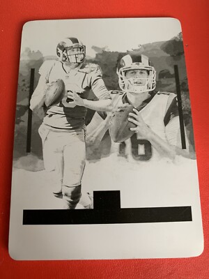 Jared Goff 1/1 makellose schwarze Druckplatte Rams 2018 #85