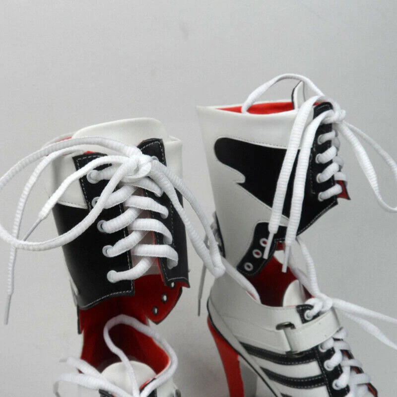 DC Comics Suicide Squad Harley Quinn Cos Boots Shoes High Heels Halloween Props - Image 2 of 4