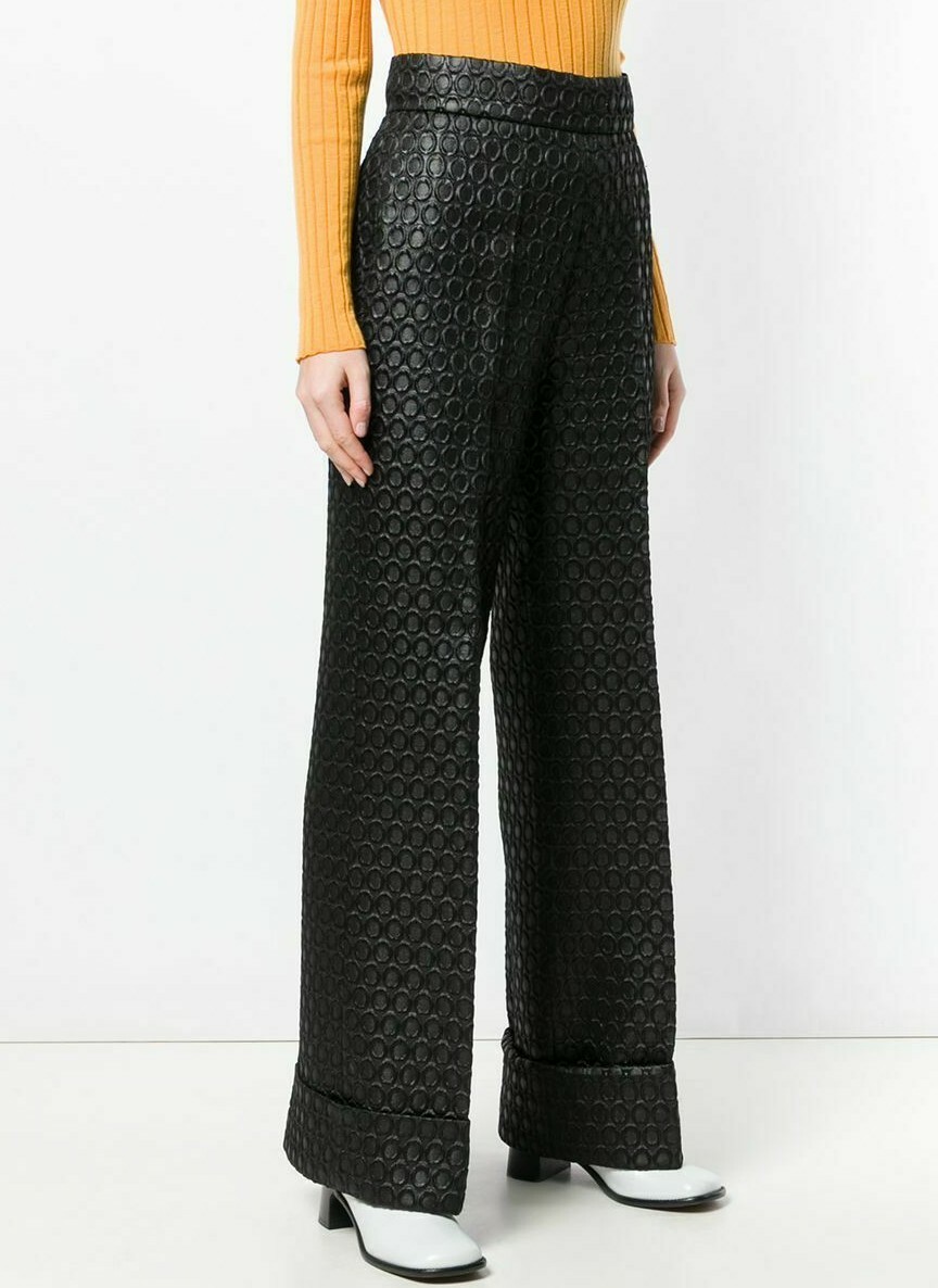 PRADA Y2K 90's VTG Pants Trousers Emboss Circular Women's 44 PRADA Y2K 90's VTG Pants Trousers Emboss Circular Women's 44