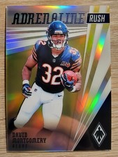 2019 PANINI PHOENIX DAVID MONTGOMERY ROOKIE ADRENALINE RUSH YELLOW /75 BEARS