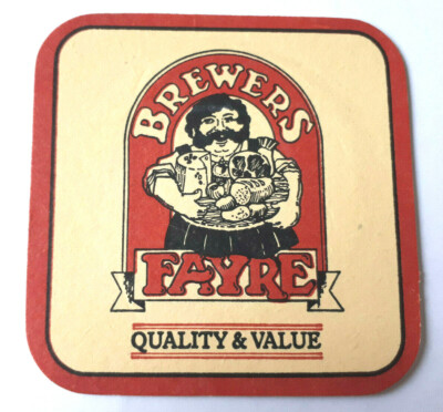 Brewers Fayre - Qualität und Preis-Leistungs-Verhältnis - Vintage Bierdeckel 