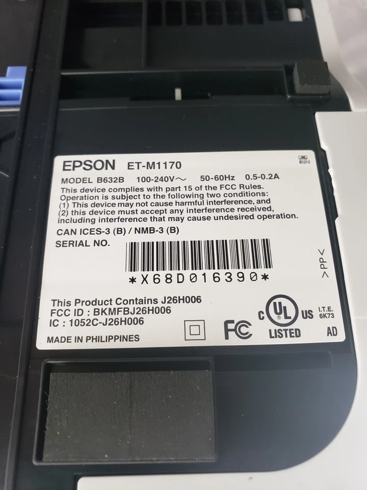 EPSON EcoTank ET-M1170 Wireless Monochrome Office Mobile Duplex Printer 50% - Image 4 of 4