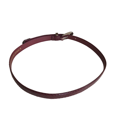 Genuine Snakeskin Leather Belt Made in Taiwan Womens Fashion Belt Size: ML Genuine Brown Snakeskin Made In  main image 4