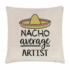 Nacho Moyenne Artiste Housse de Coussin Oreiller Mondes Meilleur Favourite Drôle