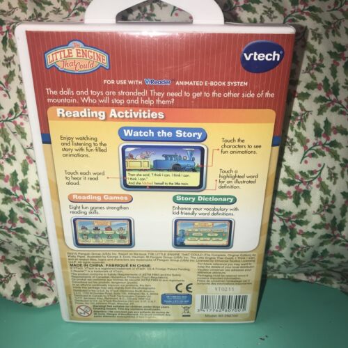 VTECH ANIMATED E-BOOK SYSTEM V. READER AGES 3-5 THE LITTLE ENGINE LOT OF 4 - Picture 8 of 8