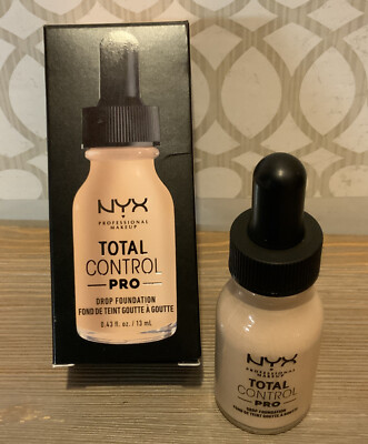   NYX Professional Makeup Total Control Pro Drop Foundation,Light Ivory,New  
