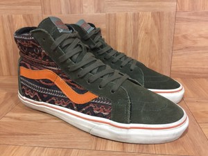 army green vans sk8 hi
