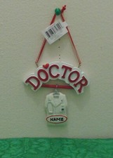 Doctor Coat Personalized Christmas Tree Ornament Holiday Gift