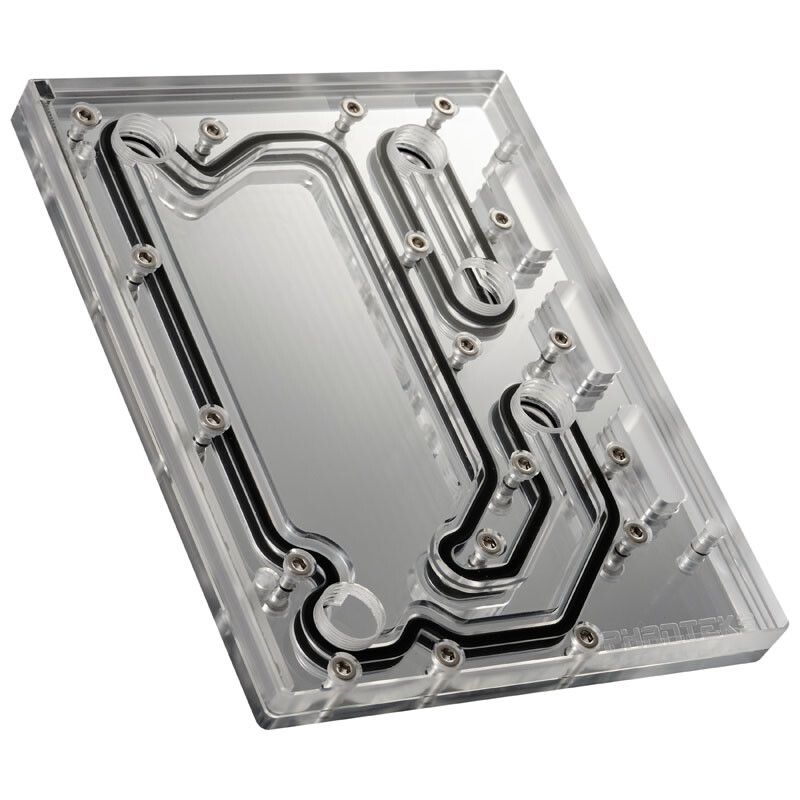 PHANTEKS Glacier D120 Distro Plate - Acrilico, specchiato, DRGB-LED