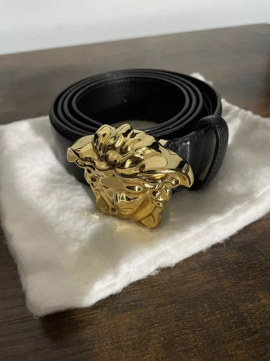 Black Versace Medusa Belt | eBay