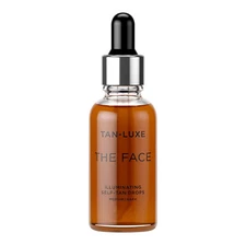 TAN-LUXE The Face - Illuminating Self-Tan Drops, Medium Dark 1.01 oz New in Box