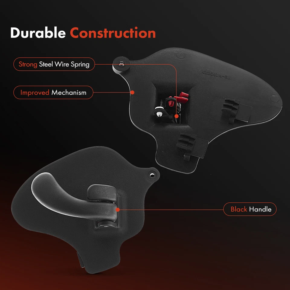 2x Manija de puerta interior delantera o trasera negra para Chevy Cavalier Pontiac 1995-2005 Foto 4 de 4