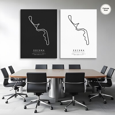 Suzuka Circuit, F1 Circuit, F1 Circuit Wall Art, F1 Race Track, F1 Circuit Map