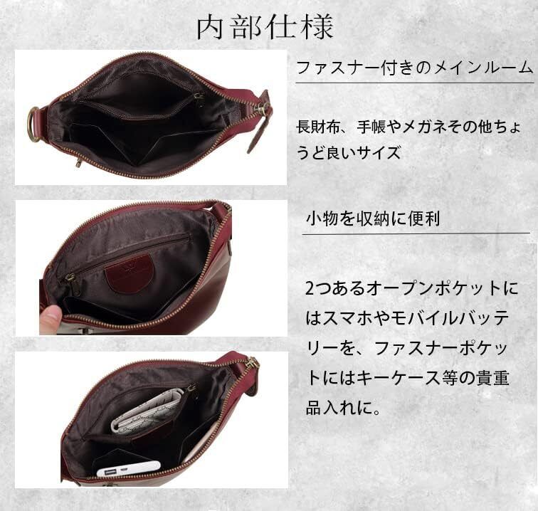 KIMURA HANDMADE Genuine Leather Men's Shoulder Bag Brand KIMURA HANDMADE Genuine Leather Men's Shoulder Bag Brand