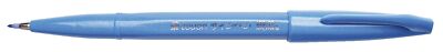 Pentel  SES15C-S Faserschreiber Sign Pen Brush - Pinselspitze, hellblau