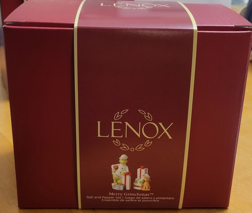 Christmas Grinch And Max Salt And Pepper Set Merry Grinchmas NIB Lenox - Bild 5 von 21