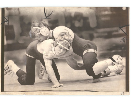 California WRESTLERS in Match SAN FRANCISCO Sports Vintage 1973 Press Photo