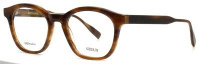 GIGI STUDIOS Praga 6808/0 Brown Womens Square Full Rim Eyeglasses 50-20-145 B:42